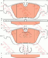 Disc Brake Pads GDB768 - TRW