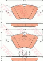 Brake Pad Set, Disc Brake GDB7681 - TRW
