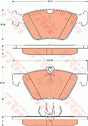 Brake Pad Set, Disc Brake GDB7681 - TRW
