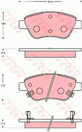Brake Pad Set, Disc Brake GDB7683 - TRW