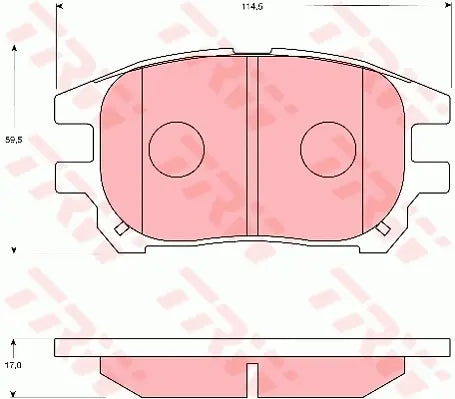 Brake Pad Set, Disc Brake GDB7684AT - TRW