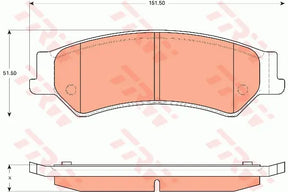Brake Pad Set, Disc Brake GDB7685 - TRW