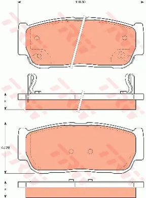 Brake Pad Set, Disc Brake GDB7687 - TRW