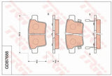 Brake Pad Set, Disc Brake GDB7688DT - TRW