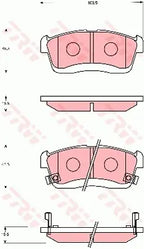 Brake Pad Set, Disc Brake GDB769 - TRW