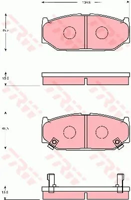 Brake Pad Set, Disc Brake GDB7691DT - TRW