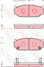 Brake Pad Set, Disc Brake GDB7691DT - TRW