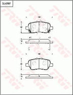 Brake Pad Set, Disc Brake GDB7697 - TRW