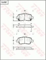Brake Pad Set, Disc Brake GDB7697AT - TRW