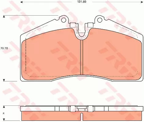 Brake Pad Set, Disc Brake GDB7701 - TRW