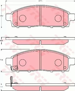 Brake Pad Set, Disc Brake GDB7704 - TRW