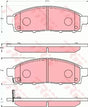 Brake Pad Set, Disc Brake GDB7704DT - TRW