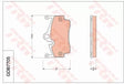 Brake Pad Set, Disc Brake GDB7705 - TRW