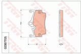 Brake Pad Set, Disc Brake GDB7705 - TRW