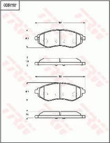Brake Pad Set, Disc Brake GDB7707DT - TRW