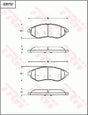Brake Pad Set, Disc Brake GDB7707DT - TRW