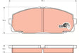 Brake Pad Set, Disc Brake GDB770DT - TRW