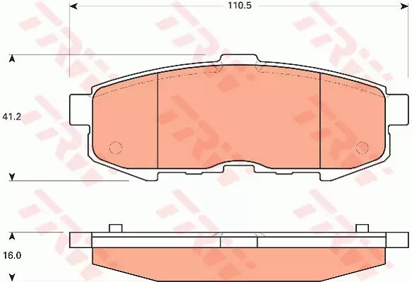 Brake Pad Set, Disc Brake GDB7717 - TRW