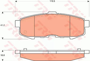 Brake Pad Set, Disc Brake GDB7717 - TRW