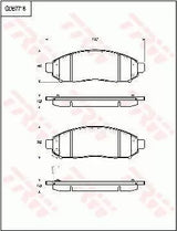 Brake Pad Set, Disc Brake GDB771 - TRW - Brake Pads - TRW