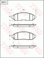 Brake Pad Set, Disc Brake GDB771 - TRW