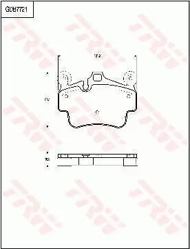 Brake Pad Set, Disc Brake GDB7721 - TRW