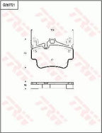 Brake Pad Set, Disc Brake GDB7721 - TRW