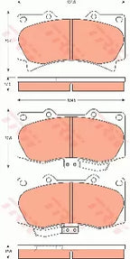 Brake Pad Set, Disc Brake GDB7724 - TRW