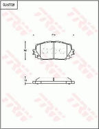 Brake Pad Set, Disc Brake GDB7728DT - TRW