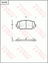 Brake Pad Set, Disc Brake GDB7728DT - TRW - Brake Pads - TRW