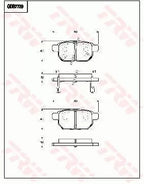 Brake Pad Set, Disc Brake GDB7729DT - TRW