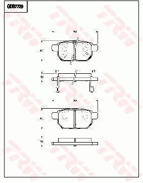 Brake Pad Set, Disc Brake GDB7729DT - TRW