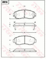 Brake Pad Set, Disc Brake GDB7738DT - TRW