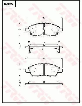 Brake Pad Set, Disc Brake GDB7742 - TRW