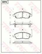 Brake Pad Set, Disc Brake GDB7742 - TRW