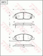 Brake Pad Set, Disc Brake GDB7743 - TRW