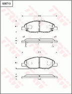 Brake Pad Set, Disc Brake GDB7743AT - TRW