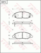 Brake Pad Set, Disc Brake GDB7743DT - TRW