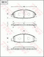Brake Pad Set, Disc Brake GDB774 - TRW
