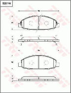 Brake Pad Set, Disc Brake GDB7744 - TRW