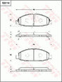 Brake Pad Set, Disc Brake GDB7744 - TRW