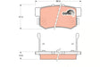 Brake Pad Set, Disc Brake GDB774DT - TRW
