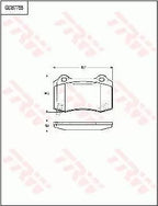 Brake Pad Set, Disc Brake GDB775 - TRW