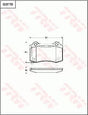 Brake Pad Set, Disc Brake GDB775 - TRW