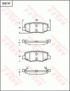 Brake Pad Set, Disc Brake GDB7757 - TRW