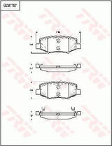 Brake Pad Set, Disc Brake GDB7757 - TRW - Brake Pads - TRW