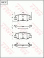 Brake Pad Set, Disc Brake GDB7757 - TRW