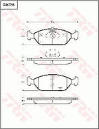Brake Pad Set, Disc Brake GDB7758 - TRW
