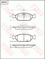 Brake Pad Set, Disc Brake GDB7758 - TRW - Brake Pads - TRW