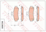 Brake Pad Set, Disc Brake GDB7759DT - TRW